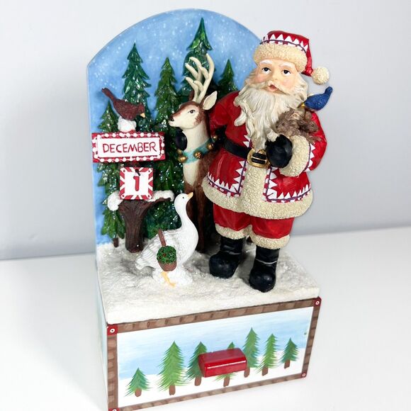 San Francisco Music Box Advent Calendar "Santa Claus is Coming To Town" Rudolph - Picture 10 of 11
